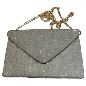 A New Day Silver Crossbody Bag with Gold Chain
